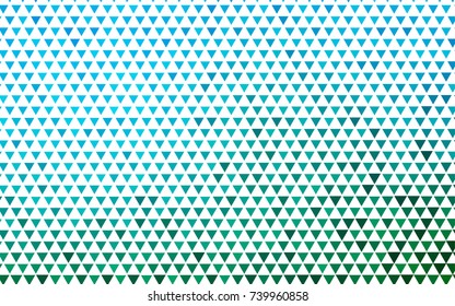 Light Blue, Green vector abstract colorful background, which consist of triangles. Pattern with colored triangles on white background.