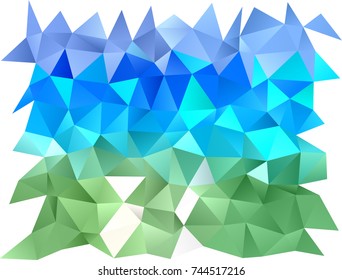 Light Blue, Green vector abstract polygonal pattern. Glitter abstract illustration with an elegant design. The template can be used as a background for cell phones.