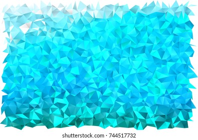 Light Blue, Green vector abstract polygonal template. Triangular geometric sample with gradient.  Brand-new design for your business.