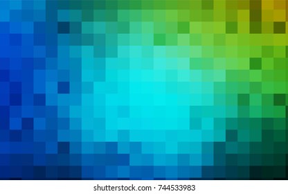 Light Blue, Green vector abstract textured polygonal background. Blurry rectangular design. The pattern with repeating rectangles can be used for background.