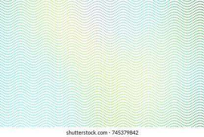 Light Blue, Green vector abstract pattern with circles. Geometry template for your business design. Background with colored spheres.