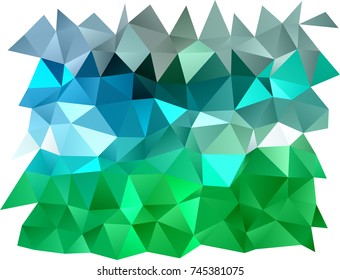 Light Blue, Green vector abstract polygonal background. An elegant bright illustration with gradient. A new texture for your design.