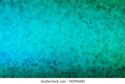 Light Blue, Green vector abstract pattern with circles. Geometry template for your business design. Background with colored spheres.