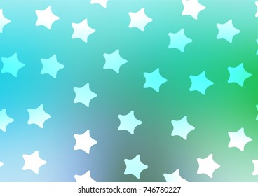 Light Blue, Green vector abstract doodle texture. Geometric doodle illustration in Origami style with gradient. A completely new design for your business.