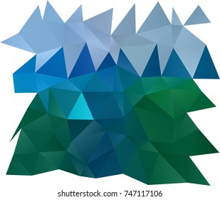 Light Blue, Green vector abstract polygonal background. An elegant bright illustration with gradient. The elegant pattern can be used as part of a brand book.