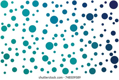 Light Blue, Green vector abstract pattern with circles. Geometry template for your business design. Background with colored spheres.