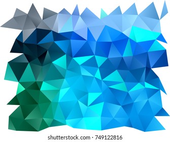 Light Blue, Green vector abstract mosaic pattern. Colorful illustration in abstract style with gradient. The textured pattern can be used for background.