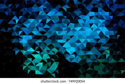 Light Blue, Green vector abstract polygonal background. A completely new color illustration in a vague style. The elegant pattern can be used as part of a brand book.