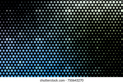 Light Blue, Green vector abstract pattern with circles. Geometry template for your business design. Background with colored spheres.