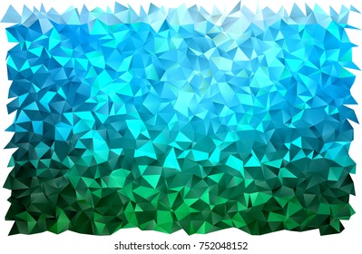 Light Blue, Green vector abstract mosaic background. An elegant bright illustration with gradient. The completely new template can be used for your brand book.