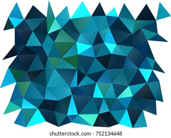 Light Blue, Green vector abstract polygonal background. Brand-new colored illustration in blurry style with gradient. The polygonal design can be used for your web site.