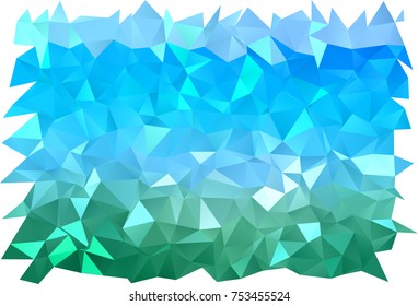 Light Blue, Green vector abstract polygonal background. Modern geometrical abstract illustration with gradient. The template can be used as a background for cell phones.