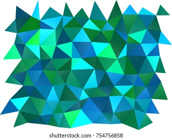 Light Blue, Green vector abstract polygonal pattern. A sample with polygonal shapes. The completely new template can be used for your brand book.