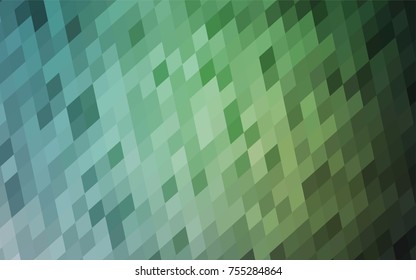 Light Blue, Green vector abstract textured polygonal background. Blurry rectangular design. The pattern with repeating rectangles can be used for background.