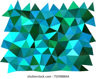 Light Blue, Green vector abstract polygonal background. Brand-new colored illustration in blurry style with gradient. The template can be used as a background for cell phones.