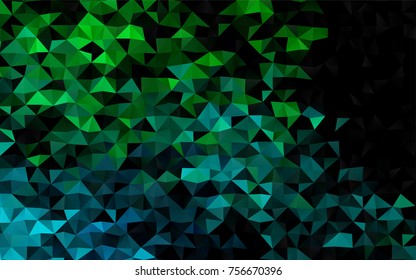 Light Blue, Green vector abstract polygonal background. A sample with polygonal shapes. The completely new template can be used for your brand book.