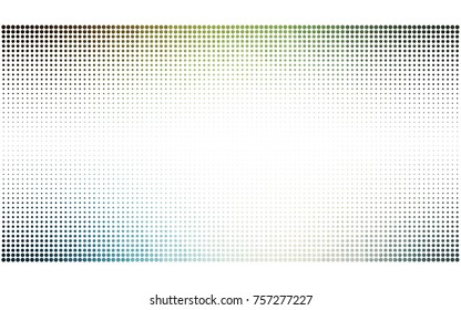 Light Blue, Green vector abstract pattern with circles. Geometry template for your business design. Background with colored spheres.