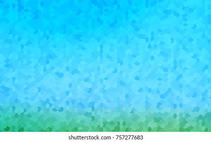 Light Blue, Green vector abstract pattern with circles. Geometry template for your business design. Background with colored spheres.