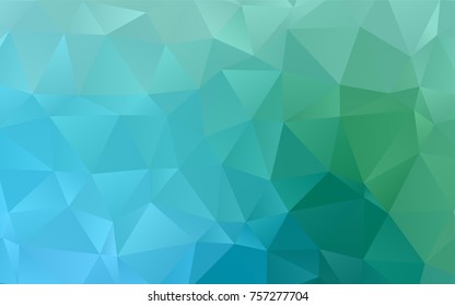 Light Blue, Green vector abstract mosaic background. Glitter abstract illustration with an elegant design. A new texture for your design.