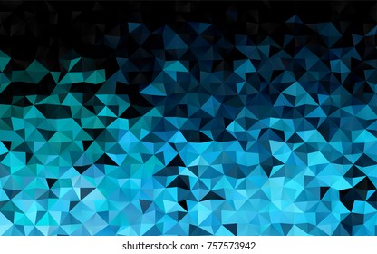 Light Blue, Green vector abstract polygonal pattern. Colorful abstract illustration with gradient. Triangular pattern for your business design.