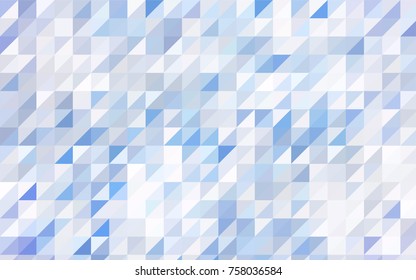 Light Blue, Green vector abstract colorful background, which consist of triangles. Pattern with colored triangles on white background.