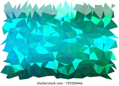 Light Blue, Green vector abstract mosaic pattern. Geometric illustration in Origami style with gradient.  The completely new template can be used for your brand book.