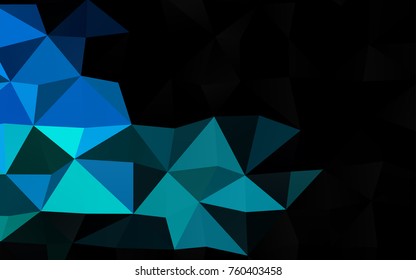 Light Blue, Green vector abstract polygonal template. A completely new color illustration in a vague style. The polygonal design can be used for your web site.