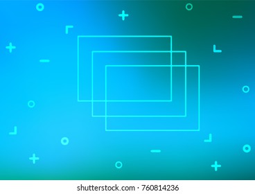 Light Blue, Green vector abstract doodle texture. Glitter abstract illustration with doodles and Zen tangles. The pattern can be used for coloring books and pages for kids.