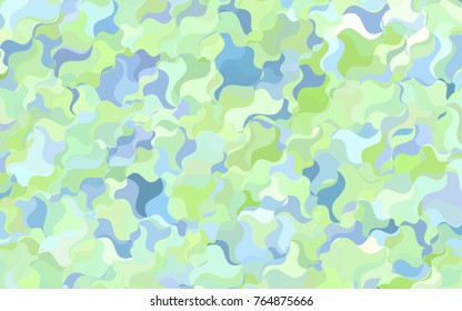 Light Blue, Green vector abstract cambered pattern. Geometric illustration in Origami style with gradient.  Brand-new design for your business.
