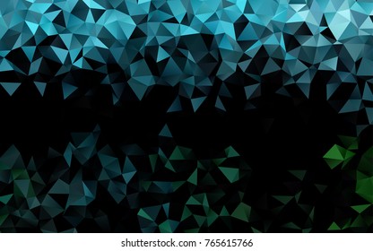 Light Blue, Green vector abstract polygonal pattern. Colorful illustration in abstract style with gradient. The polygonal design can be used for your web site.