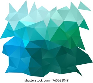 Light Blue, Green vector abstract polygonal background. Glitter abstract illustration with an elegant design. A new texture for your design.