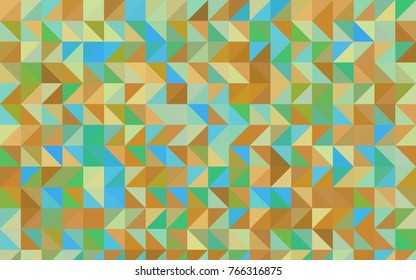 Light Blue, Green vector abstract mosaic pattern. Creative illustration in halftone style with gradient. A completely new template for your business design.