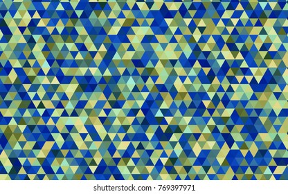 Light Blue, Green vector abstract mosaic template. A completely new color illustration in a vague style. A completely new template for your business design.