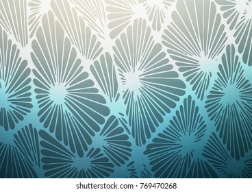 Light Blue, Green vector abstract doodle texture. Colorful illustration in abstract style with doodles and Zen tangles. A completely new template for your business design.