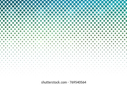 Light Blue, Green vector abstract pattern with circles. Geometry template for your business design. Background with colored spheres.