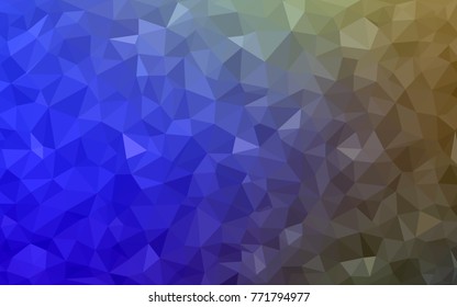Light Blue, Green vector abstract textured polygonal background. Blurry triangle design. Pattern can be used for background.
