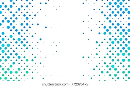 Light Blue, Green vector abstract pattern with circles. Geometry template for your business design. Background with colored spheres.