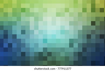 Light Blue, Green vector abstract textured polygonal background. Blurry rectangular design. The pattern with repeating rectangles can be used for background.