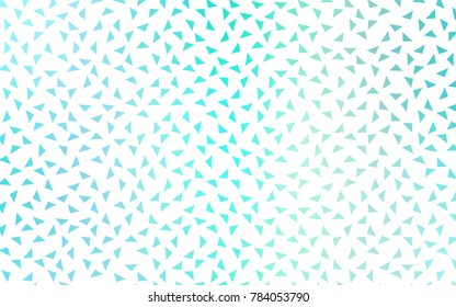 Light Blue, Green vector abstract colorful background, which consist of triangles. Pattern with colored triangles on white background.