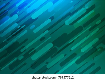 Light Blue, Green vector abstract doodle pattern. Geometric doodle illustration in Origami style with gradient. The best blurred design for your business.