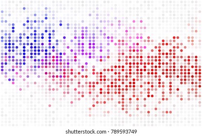 Light Blue, Green vector abstract pattern with circles. Geometry template for your business design. Background with colored spheres.