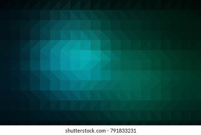 Light Blue, Green vector abstract mosaic background. A sample with polygonal shapes. The polygonal design can be used for your web site.
