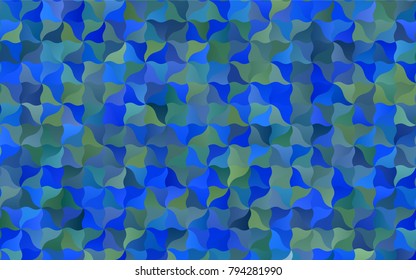 Light Blue, Green vector abstract cambered pattern. Shining illustration, which consist of blurred lines. The textured pattern can be used for background.