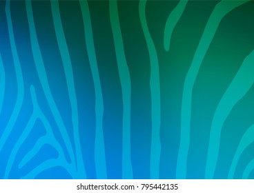 Light Blue, Green vector abstract doodle template. Ethnic elegant natural pattern with gradient. The doodle design can be used for your web site.