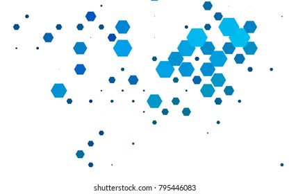 Light Blue, Green vector abstract textured polygonal background. Brand-new blurry hexagonal design. Pattern can be used for background.