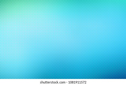 Light Blue, Green vector backdrop with dots. Modern abstract illustration with colorful water drops. Pattern can be used for futuristic ad, booklets.