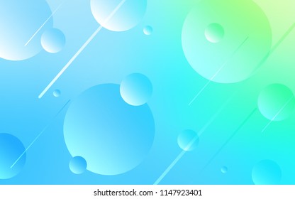Light Blue, Green vector backdrop with dots. Modern abstract illustration with colorful water drops. Beautiful design for your business advert.