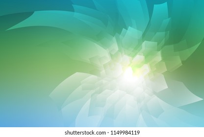 Light Blue, Green vector backdrop with hexagons. Illustration of colored hexagons on white surface. New template for your brand book.