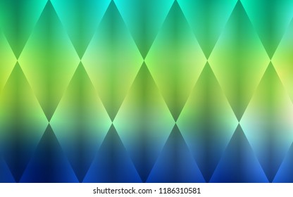 Light Blue, Green vector backdrop with rectangles, squares. Abstract gradient illustration with rectangles. Best design for your ad, poster, banner.