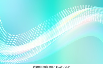 Light Blue, Green vector backdrop with dots and lines. Glitter abstract illustration with connection of triangle structure. Pattern for textures of wallpapers.